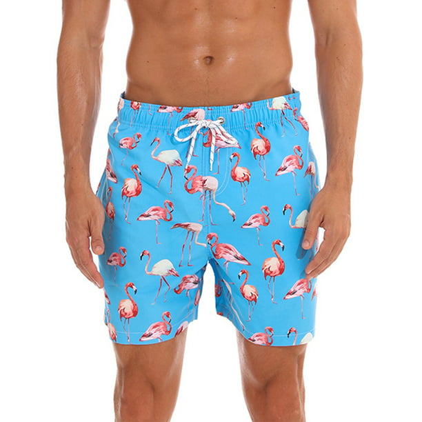 Pig and Bacon Pattern Mans Swim Trunks Training Stretch Board Shorts 